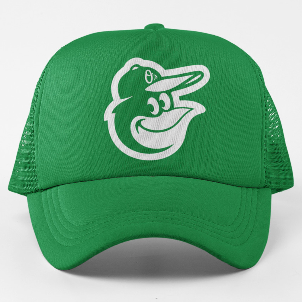 NEW Baltimore Orioles St Patricks Foam Trucker Snapback Hat GREEN